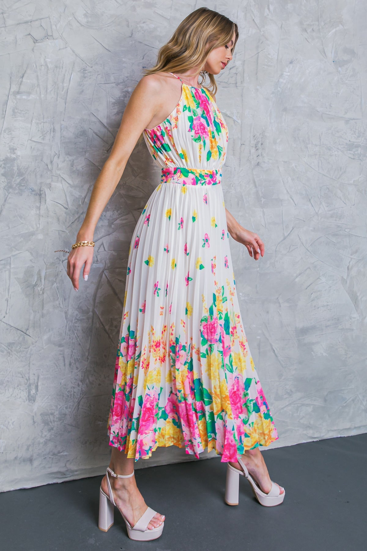 ALBERGO STELLA WOVEN MIDI DRESS - By Baano