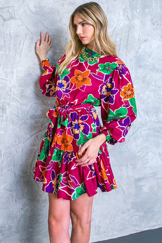 ELEVATED ATTITUDE WOVEN MINI DRESS - By Baano