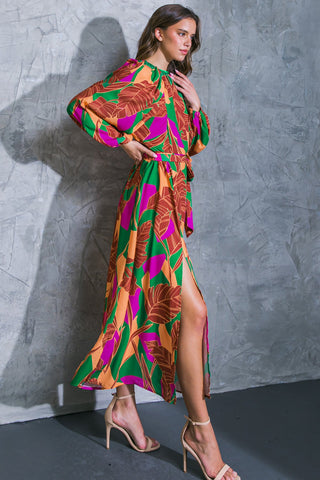 CUE THE CHIC WOVEN MIDI DRESS - By Baano