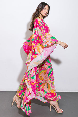 SEASIDE GIRLS WOVEN KAFTAN DRESS - By Baano