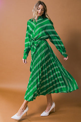 BEST OF EVERYTHING WOVEN MIDI DRESS - By Baano