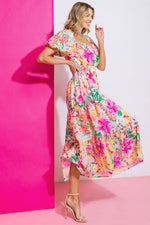 IT STARTS NOW WOVEN MIDI DRESS - By Baano