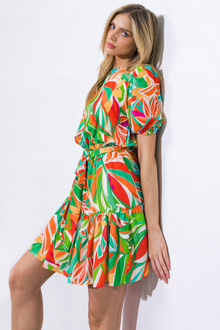 TIME TO START WOVEN MINI DRESS - By Baano