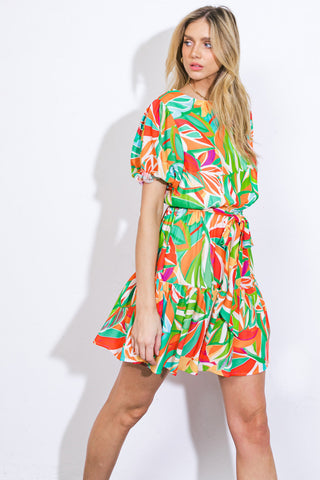 TIME TO START WOVEN MINI DRESS - By Baano