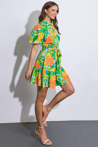 END GAME WOVEN MINI DRESS - By Baano