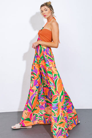 INTO THE THICK OF IT COMBINATION MIDI DRESS - By Baano