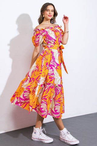 SCENIC OUTINGS WOVEN MINI DRESS - By Baano