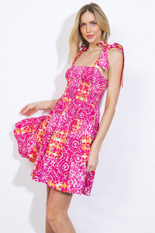 DANCING IN THE SUN WOVEN MINI DRESS - By Baano