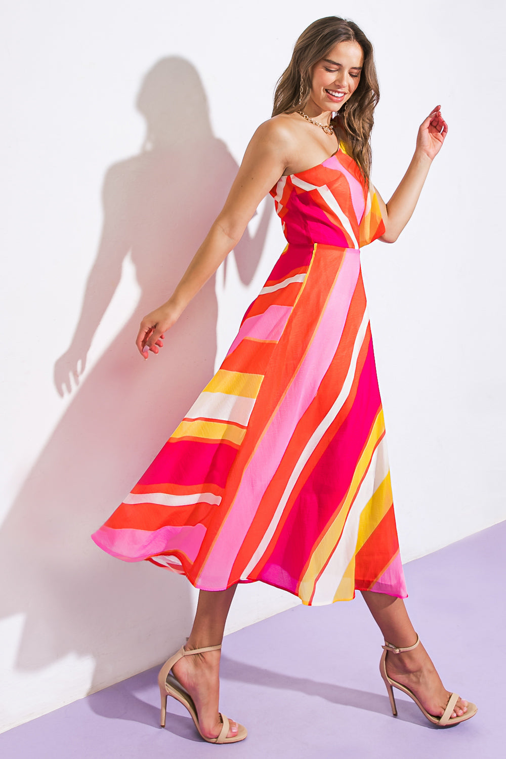 SWEETEN THE DAY WOVEN MIDI DRESS - By Baano