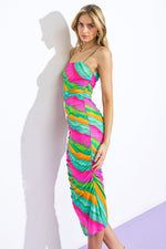 DESIRABLE DESTINATIONS MESH MIDI DRESS - By Baano