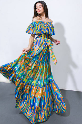DARE TO BE YOU WOVEN MAXI DRESS - By Baano