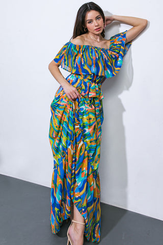 DARE TO BE YOU WOVEN MAXI DRESS - By Baano