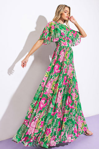 ALL NIGHT REVIVAL WOVEN MAXI DRESS - By Baano