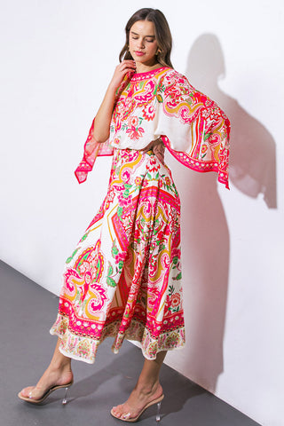 STUCK ON YOU WOVEN MIDI DRESS - By Baano