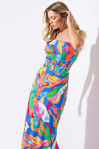 SEEKING SUN PONTI MIDI DRESS - By Baano