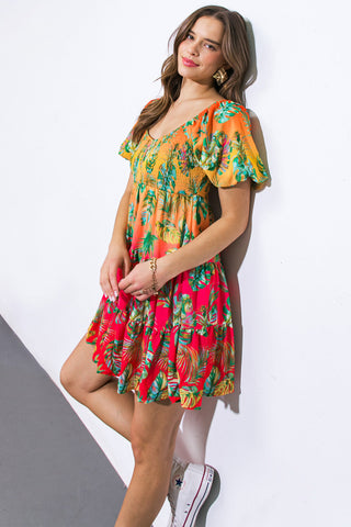ROAD TO NASHVILLE WOVEN MINI DRESS - By Baano