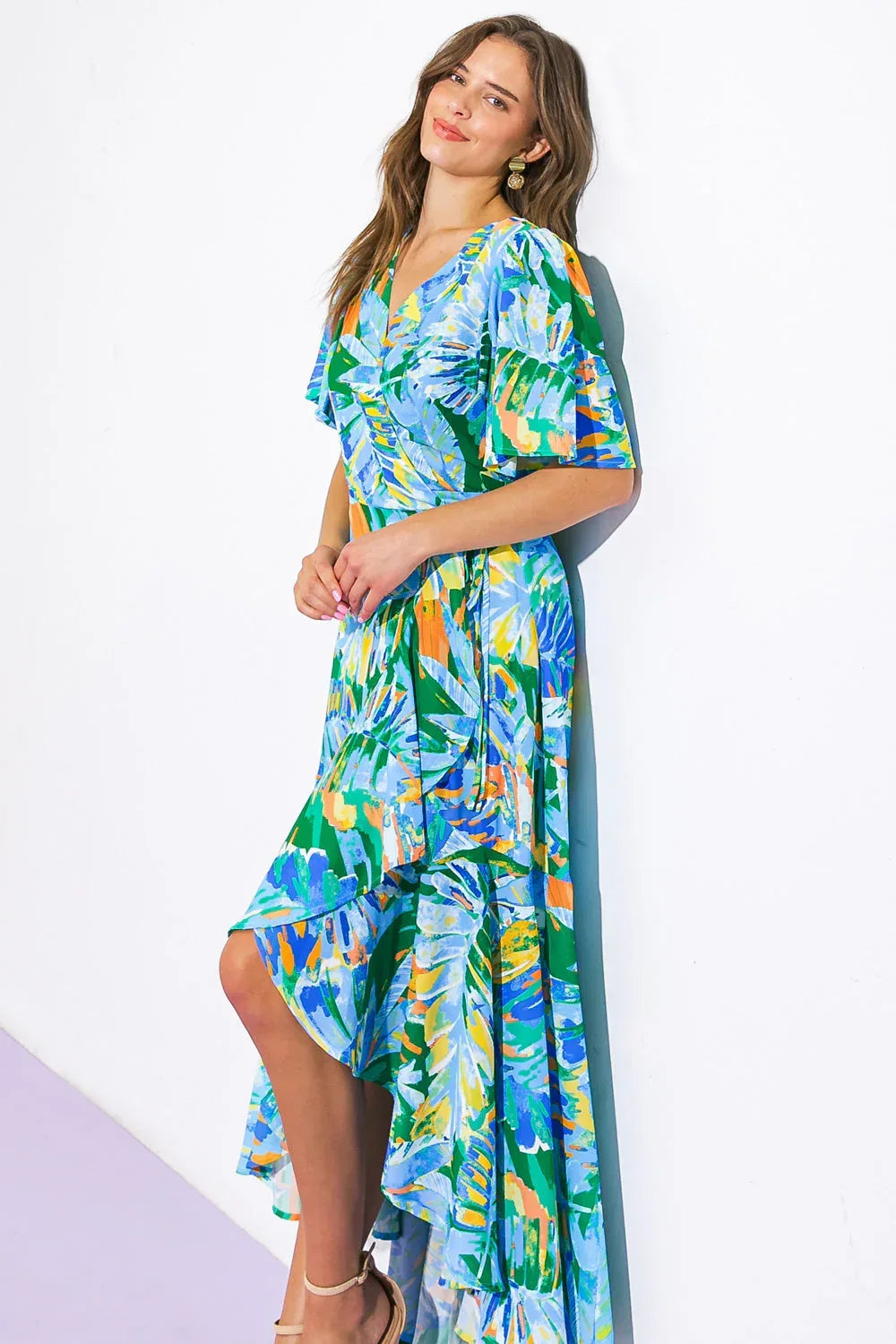 UNEXPECTED SURPRISE WOVEN HI-LO DRESS - Glamourous Grace