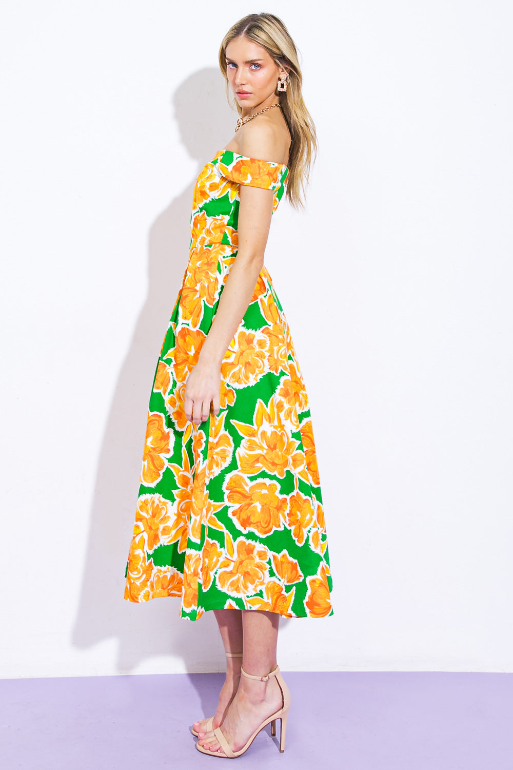 WHERE I WANT TO BE TWILL MIDI DRESS - By Baano