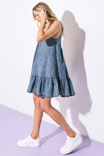 NASHVILLE GIRL WOVEN MINI DRESS - By Baano