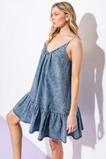 NASHVILLE GIRL WOVEN MINI DRESS - By Baano