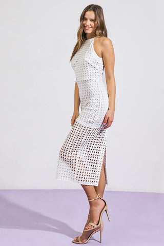 THANKFUL SOUL WOVEN MIDI DRESS - By Baano
