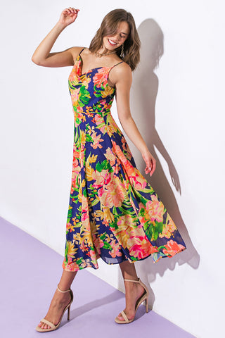 SWEETEST SOUL WOVEN MIDI DRESS - By Baano