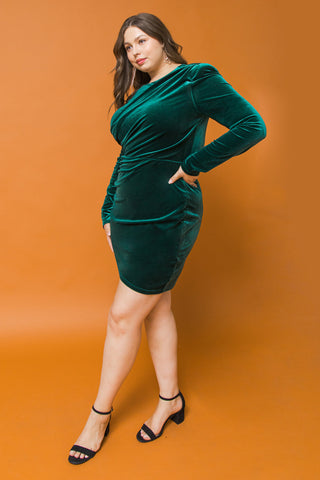 I'M ENCHANTED VELVET MINI DRESS - By Baano