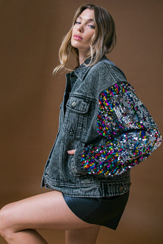 GOING THERE WASHED DENIM JACKET - By Baano