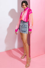 DREAMCATCHER WASHED DENIM SKIRT - By Baano