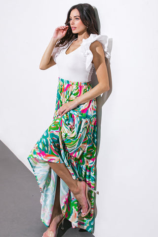 BRING GOOD ENERGY WOVEN MAXI SKIRT - By Baano