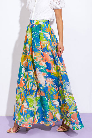 COASTAL CHIC WOVEN MAXI SKIRT - By Baano