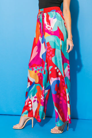 CANCUN GETAWAY SATIN PANTS - By Baano