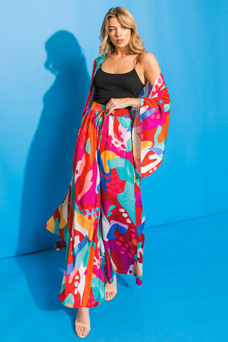CANCUN GETAWAY SATIN PANTS - By Baano