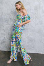 UNSEEN BEAUTY FLORAL WOVEN JUMPSUIT - By Baano