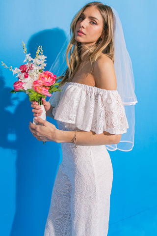 FATE INTERVENES WOVEN LACE JUMPSUIT - By Baano