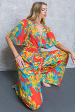 HERE FOR FUN RED WOVEN PANTS - By Baano