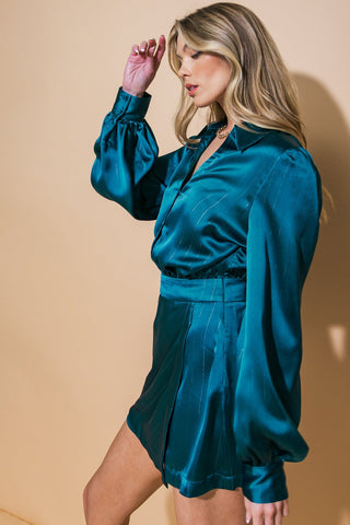 SO PLAID YOU'RE MINE WOVEN ROMPER - By Baano