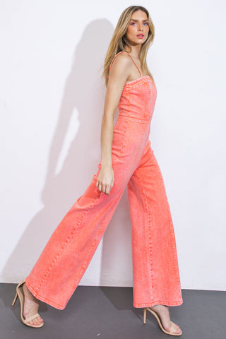 TOTALLY TRENDY TWILL JUMPSUIT - By Baano