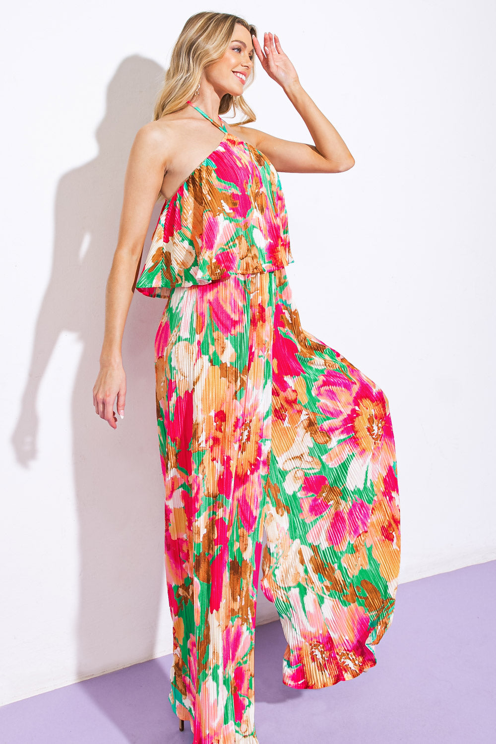 SWING OF THINGS PLISSE JUMPSUIT - By Baano