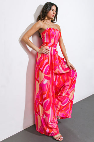 SOMEBODY LOVES WOVEN JUMPSUIT - By Baano