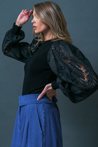 LEISURE LIFE SWEATER TOP - By Baano