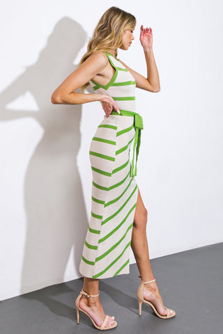 WHEN YOU'RE READY SWEATER MIDI DRESS - By Baano