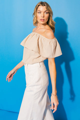 LOVELY MOOD WOVEN TOP - By Baano