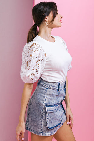 GETTING INTO THE GROOVE KNIT TOP - By Baano
