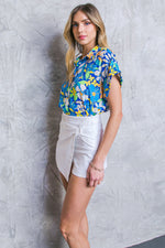 CRUISING THROUGH WOVEN TOP - By Baano