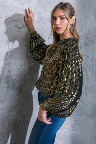 HOPE YOU REMEMBER SEQUIN TOP - By Baano
