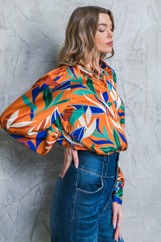 FEELS LIKE FALL WOVEN TOP - By Baano