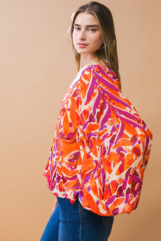 DESIRABLE STYLE WOVEN TOP - By Baano