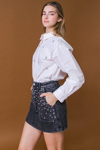 HIT OR MISS POPLIN SHIRT - By Baano