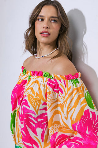 BREAKING HEARTS WOVEN TOP - By Baano